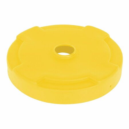 VESTIL DRUM RECYCLING LID 55 GAL DRUM YELLOW DC-P-55-CAN-YL